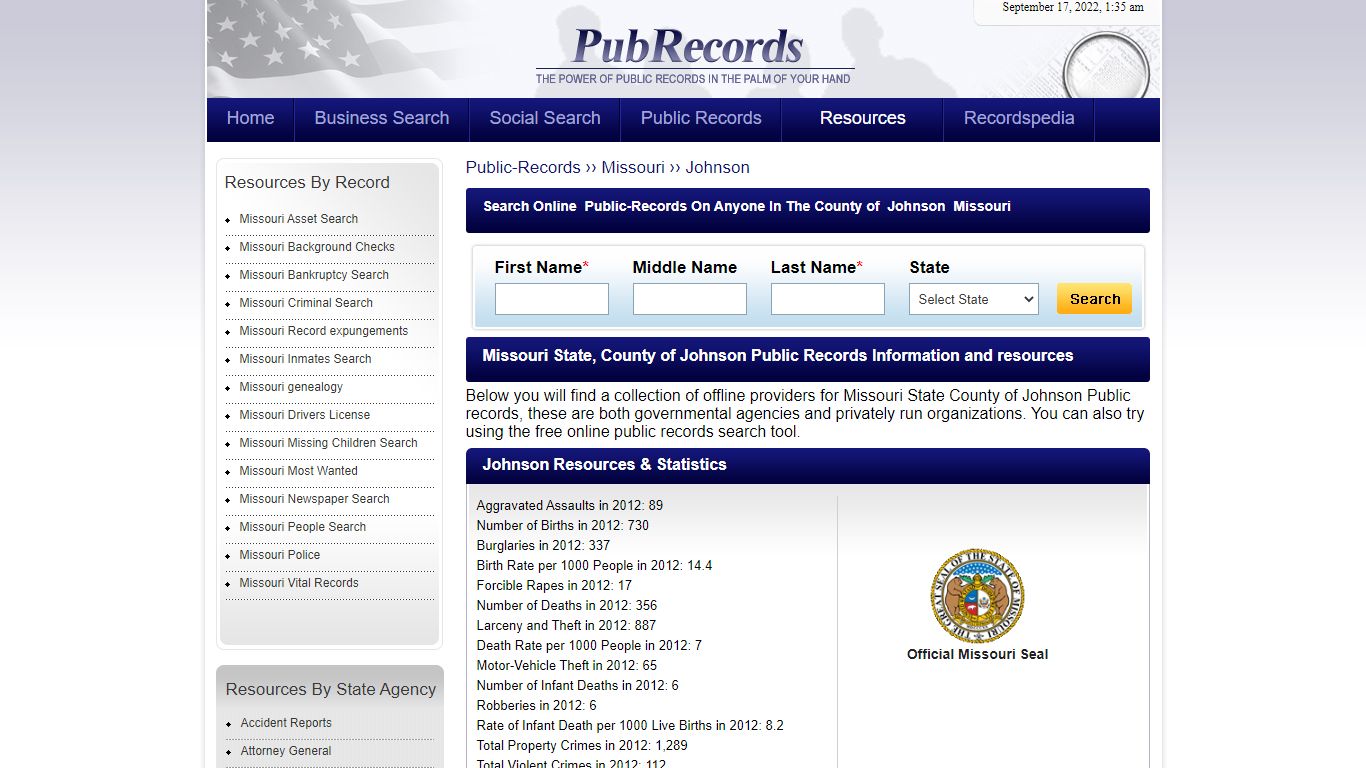 Johnson County, Missouri Public Records